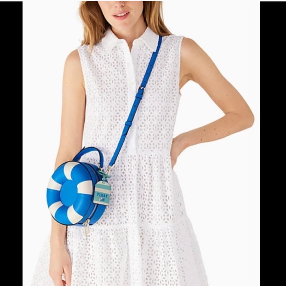 Blue and White Lifebuoy Handbag - Picture 3 of 8